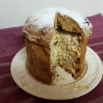 Panettone fyldt med mascarpone, ricotta og chokolade