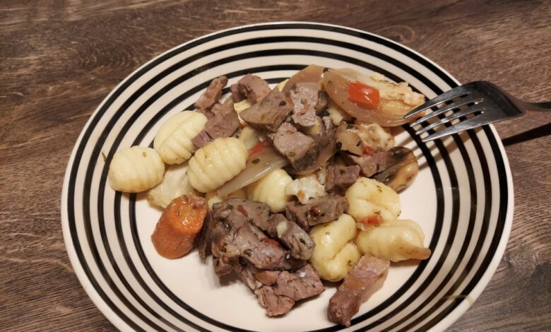 Gnocchi med vildsvin