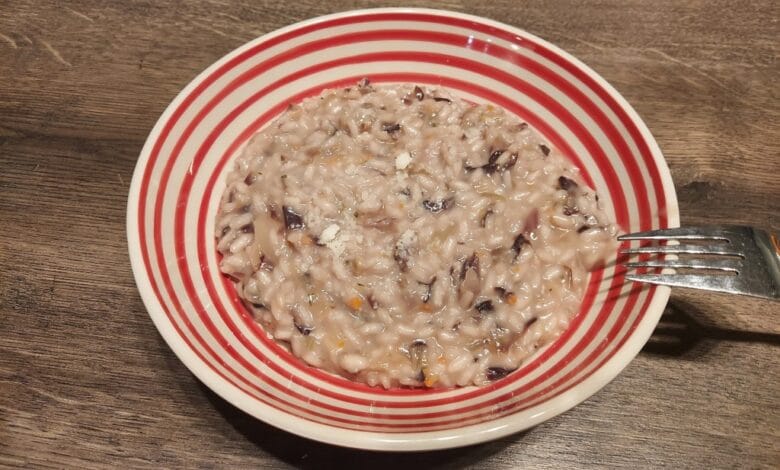 Risotto med radicchio og taleggio