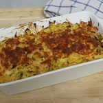 Gratin med savoykål, spätzel og hamburgerryg