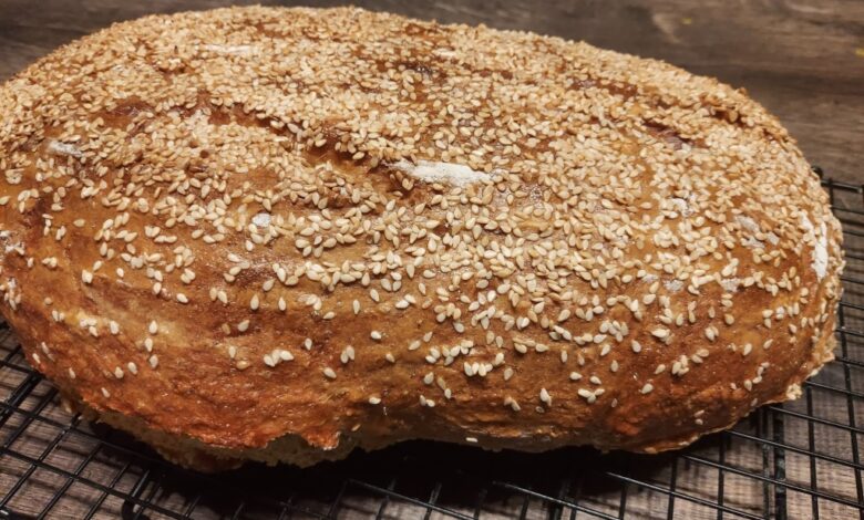 Sesambrød med kvark