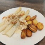 Hvide asparges med hesterejer