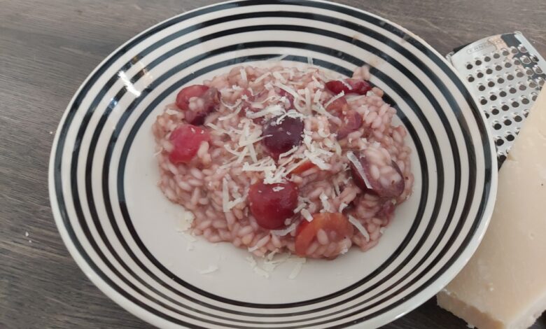 Risotto med kirsebær