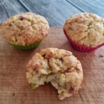 Muffins med bacon og porre