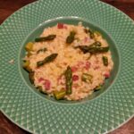 risotto med asparges og bacon