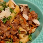 Pulled pork med penne rigate