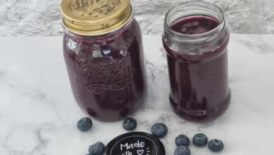 barbecue sauce med blåbær