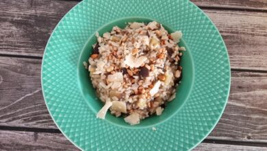 Risotto med aubergine