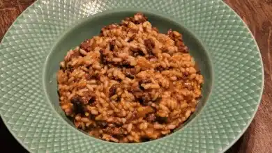 risotto med kronhjort